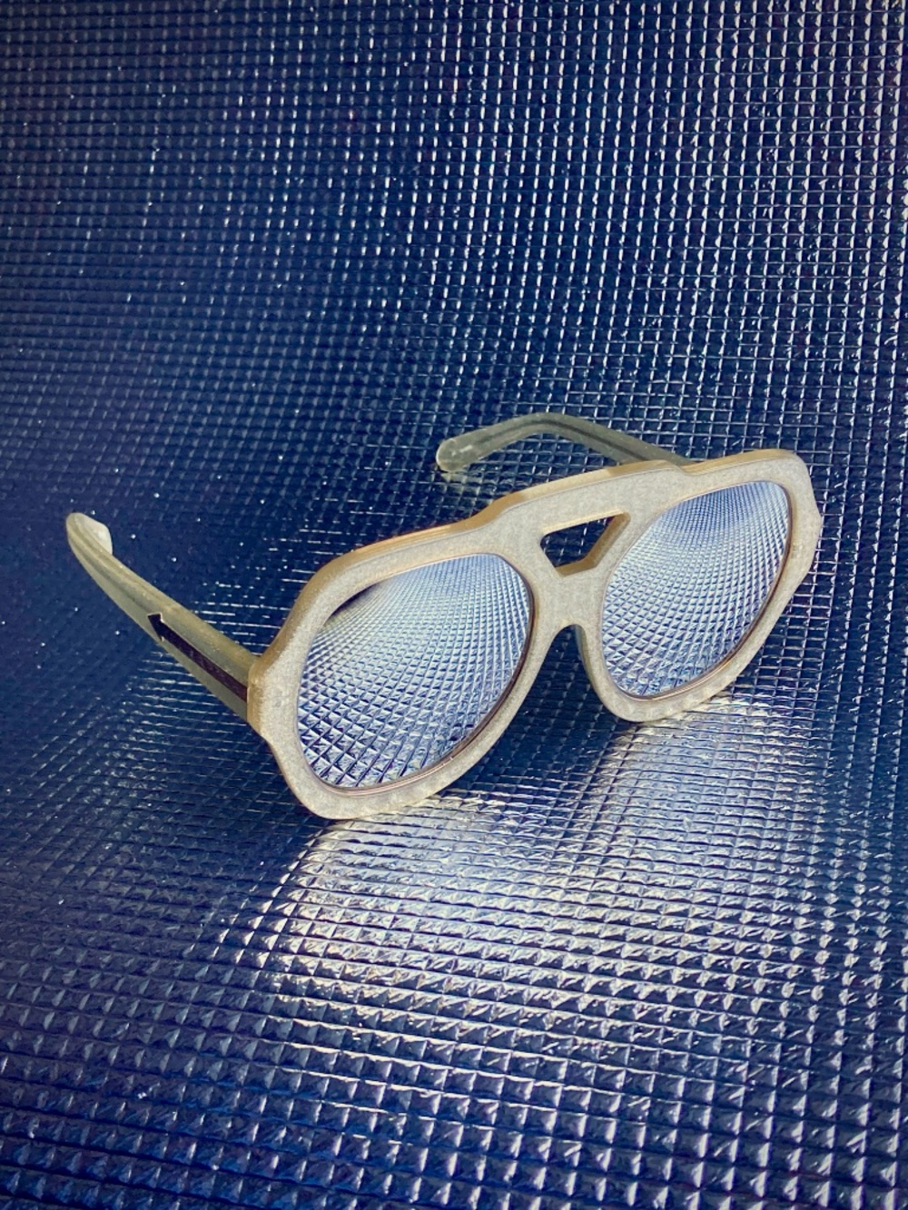 Karen Walker Huge Aviator Sunglasses Visible Collection 2014 - gold w/ case